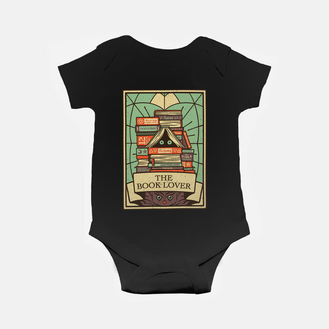 The Book Lover Tarot-baby basic onesie-tobefonseca