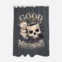 Wednesday Mourning-none polyester shower curtain-Snouleaf