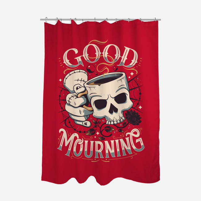 Wednesday Mourning-none polyester shower curtain-Snouleaf