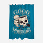 Wednesday Mourning-none polyester shower curtain-Snouleaf