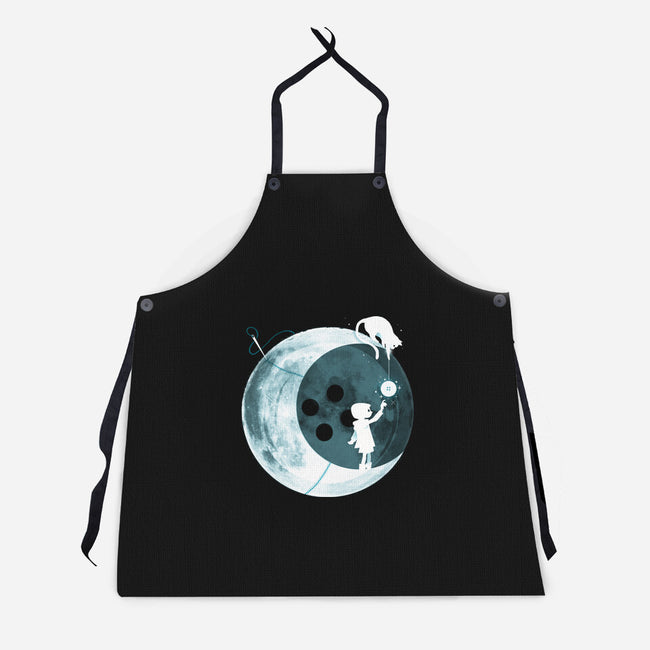 Button Moon-unisex kitchen apron-Vallina84