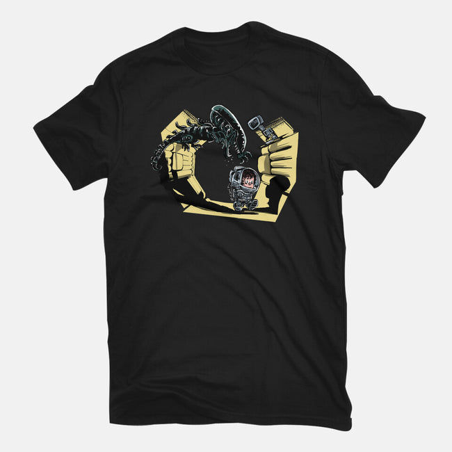 Ellen And Xeno-womens fitted tee-zascanauta