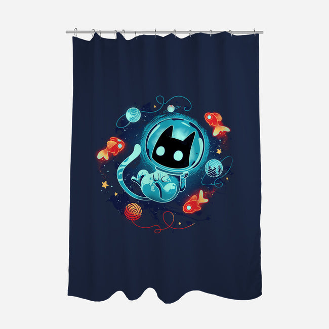 Space Adventurer-none polyester shower curtain-Snouleaf