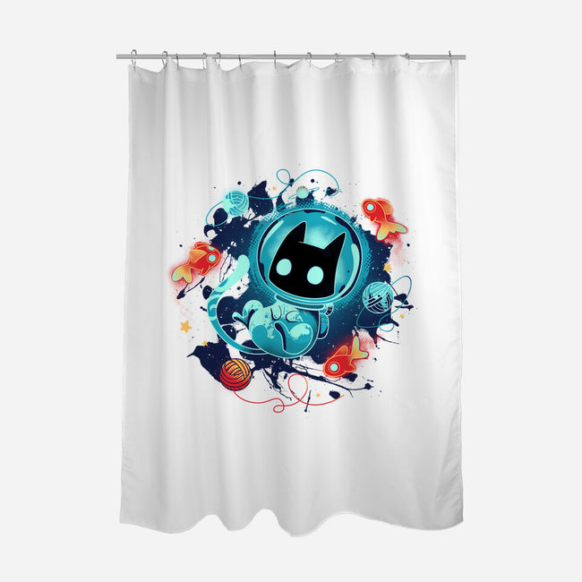 Space Adventurer-none polyester shower curtain-Snouleaf