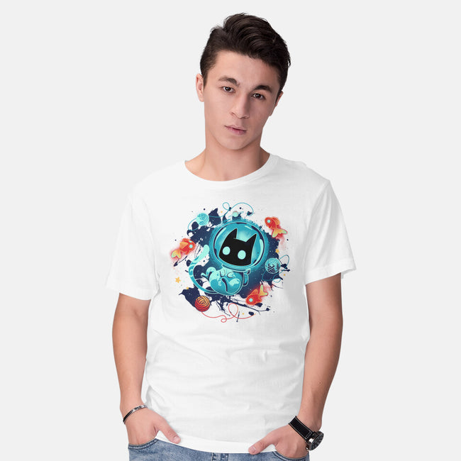 Space Adventurer-mens basic tee-Snouleaf