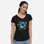 Space Adventurer-womens v-neck tee-Snouleaf