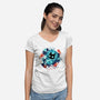 Space Adventurer-womens v-neck tee-Snouleaf
