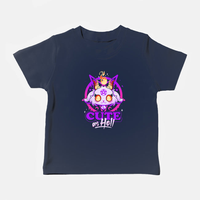 Cutest Little Devil-baby basic tee-Snouleaf