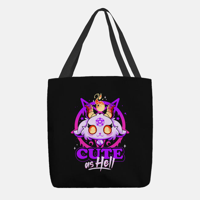 Cutest Little Devil-none basic tote bag-Snouleaf