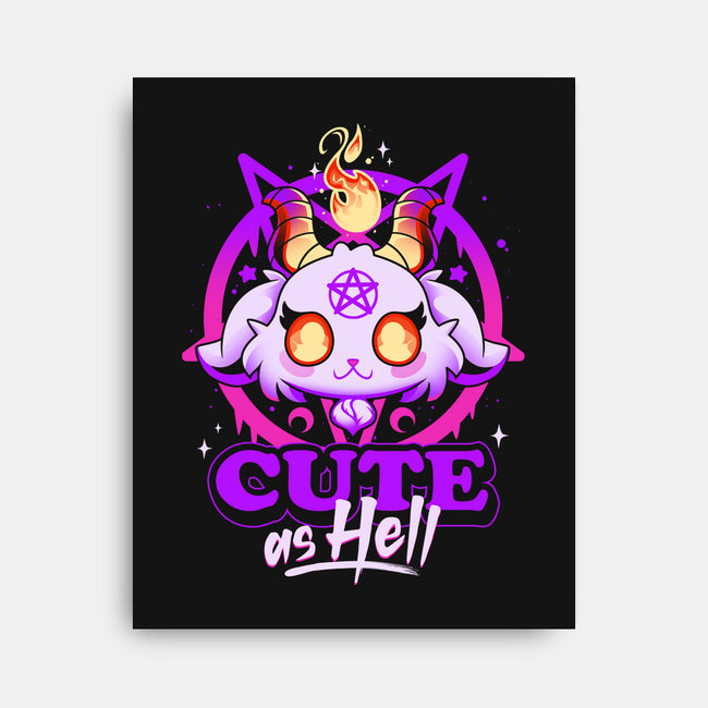 Cutest Little Devil-none stretched canvas-Snouleaf