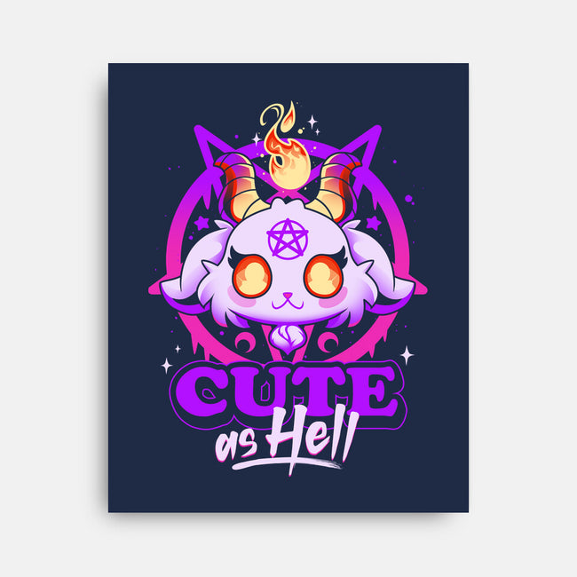 Cutest Little Devil-none stretched canvas-Snouleaf