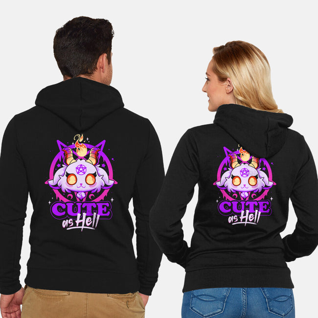 Cutest Little Devil-unisex zip-up sweatshirt-Snouleaf