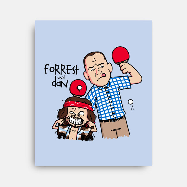 Forrest And Dan-none stretched canvas-Raffiti