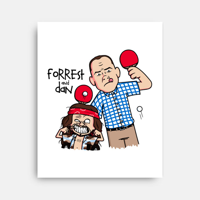Forrest And Dan-none stretched canvas-Raffiti
