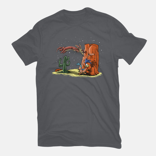 Runner And Wile E-mens heavyweight tee-zascanauta