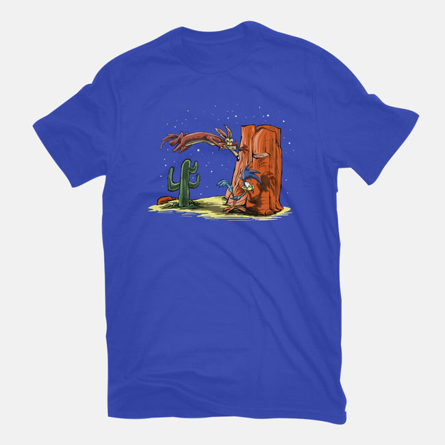 Runner And Wile E-womens fitted tee-zascanauta