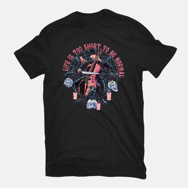 Playing The Cello-womens basic tee-momma_gorilla