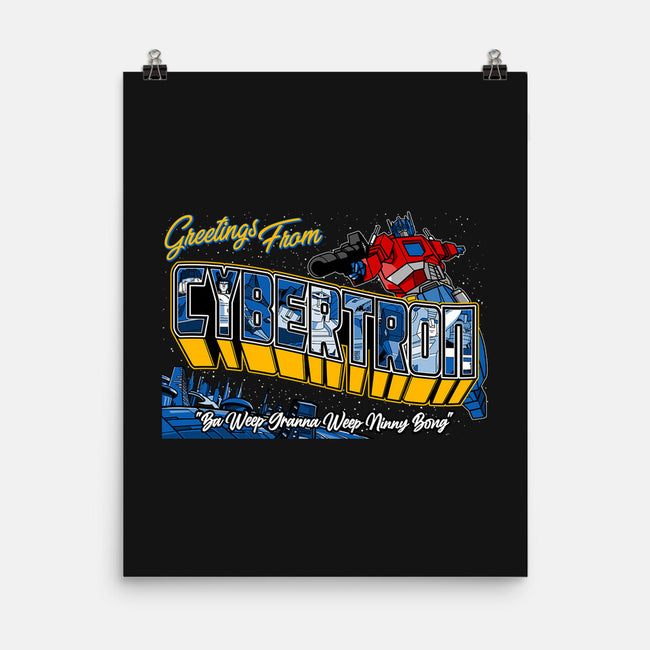 Greetings From Cyberplanet-none matte poster-goodidearyan