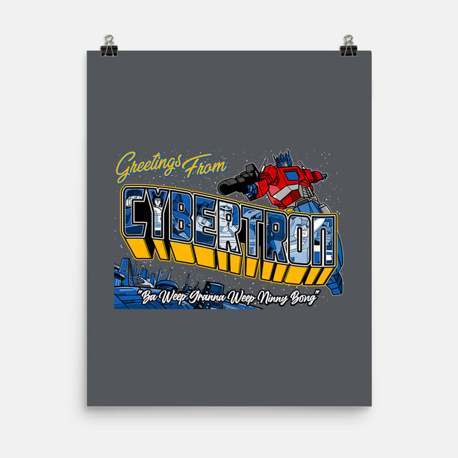 Greetings From Cyberplanet-none matte poster-goodidearyan