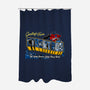 Greetings From Cyberplanet-none polyester shower curtain-goodidearyan