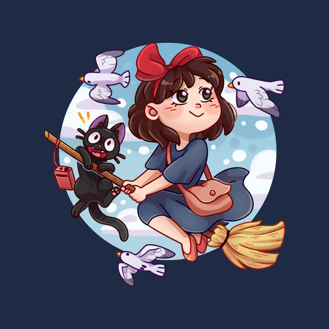 Kiki And Jiji-none stretched canvas-Zaia Bloom