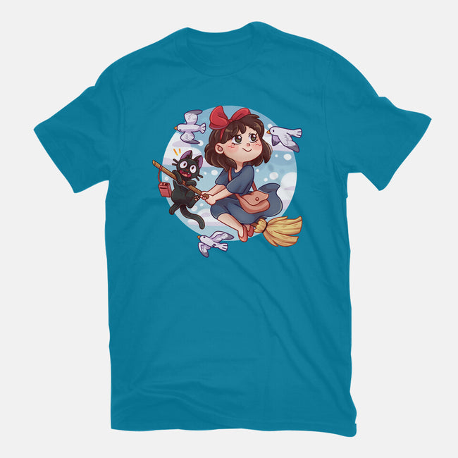 Kiki And Jiji-unisex basic tee-Zaia Bloom