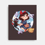 Kiki And Jiji-none stretched canvas-Zaia Bloom