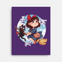 Kiki And Jiji-none stretched canvas-Zaia Bloom