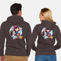 Kiki And Jiji-unisex zip-up sweatshirt-Zaia Bloom