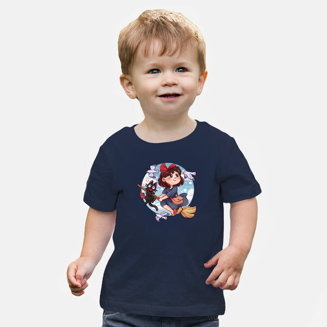 Kiki And Jiji-baby basic tee-Zaia Bloom
