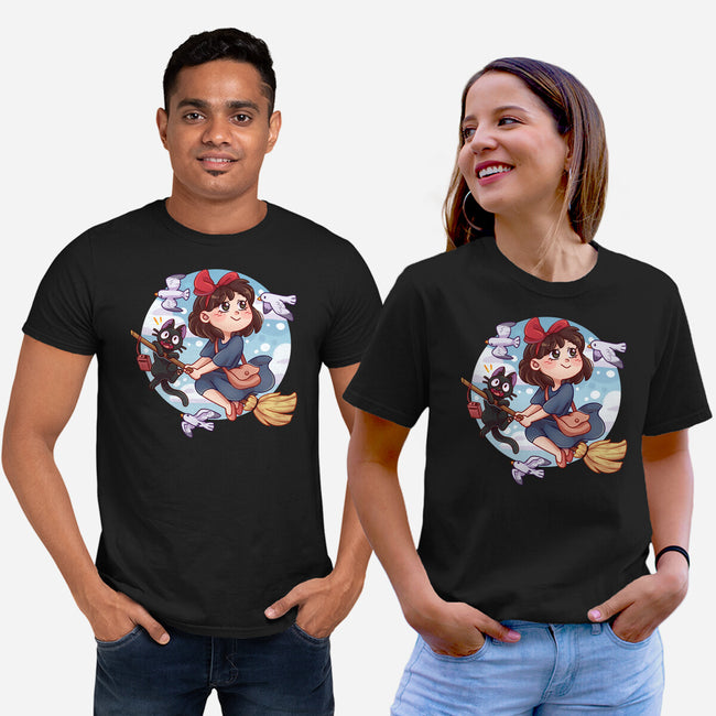 Kiki And Jiji-unisex basic tee-Zaia Bloom