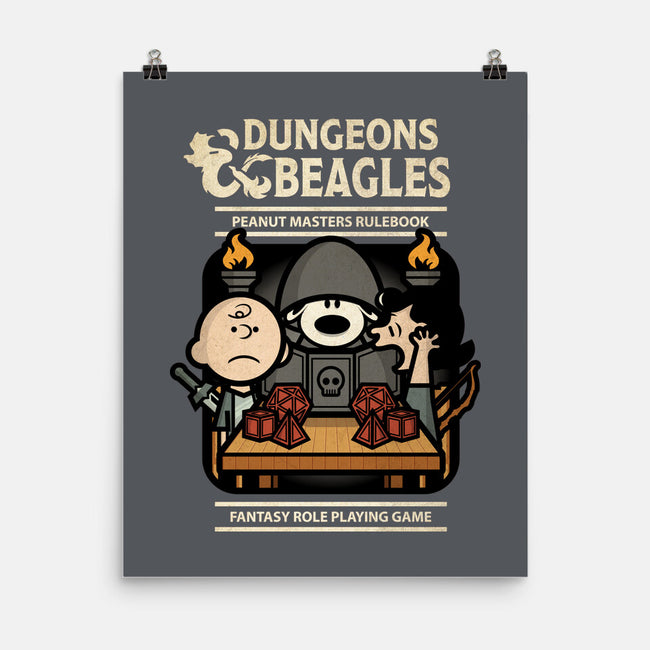 Dungeons and Beagles-none matte poster-jrberger