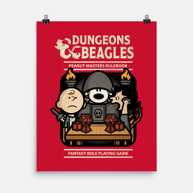 Dungeons and Beagles-none matte poster-jrberger