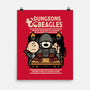 Dungeons and Beagles-none matte poster-jrberger