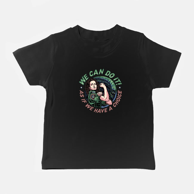 As If We Have A Choice-baby basic tee-momma_gorilla