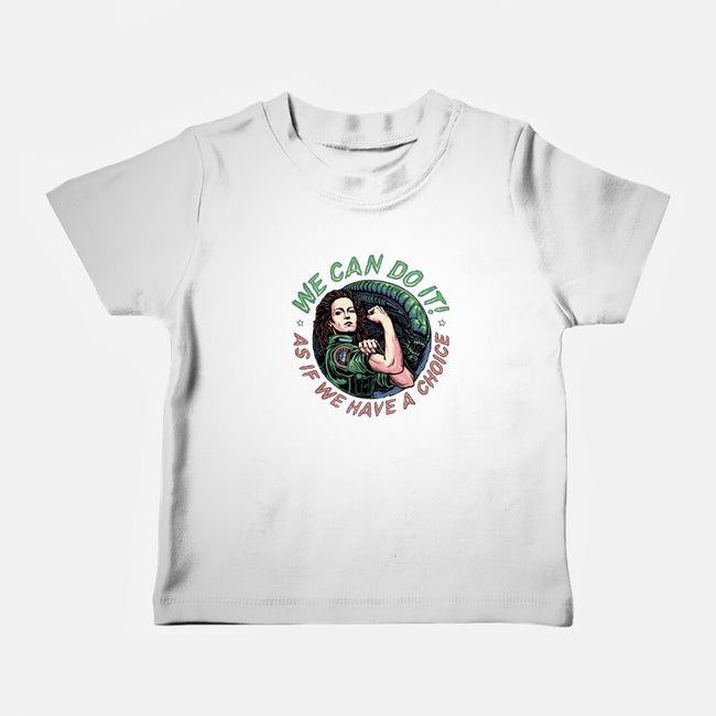 As If We Have A Choice-baby basic tee-momma_gorilla