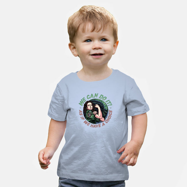 As If We Have A Choice-baby basic tee-momma_gorilla