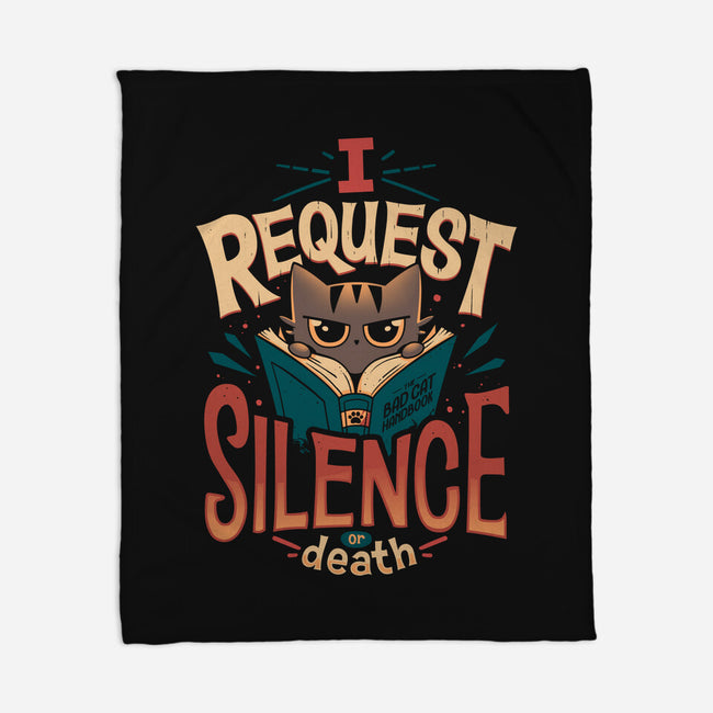 I Request Silence-none fleece blanket-Snouleaf
