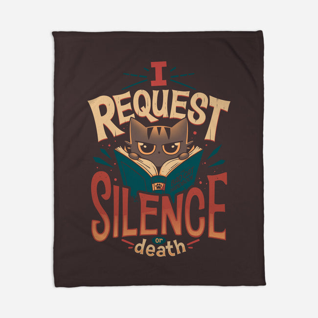 I Request Silence-none fleece blanket-Snouleaf