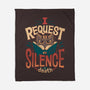 I Request Silence-none fleece blanket-Snouleaf