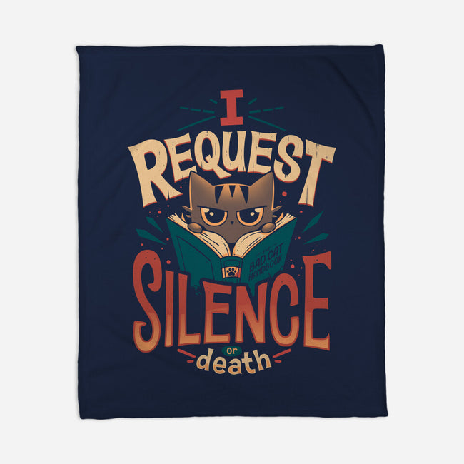 I Request Silence-none fleece blanket-Snouleaf