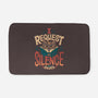 I Request Silence-none memory foam bath mat-Snouleaf
