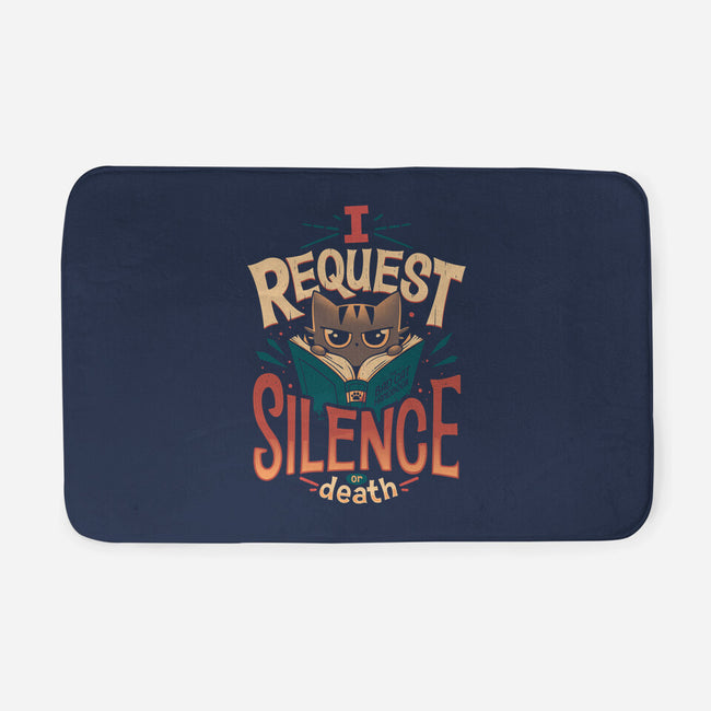I Request Silence-none memory foam bath mat-Snouleaf