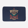 I Request Silence-none memory foam bath mat-Snouleaf