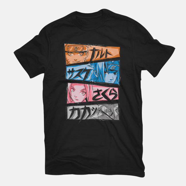 Ninja Faces-unisex basic tee-Conjura Geek