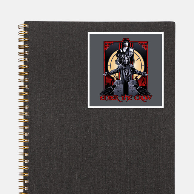 Enter The Crow-none glossy sticker-goodidearyan
