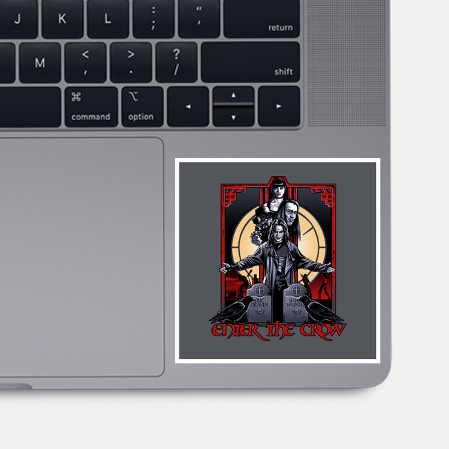 Enter The Crow-none glossy sticker-goodidearyan
