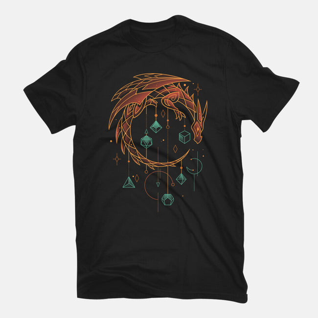Draconic Dice Keeper-womens fitted tee-Snouleaf