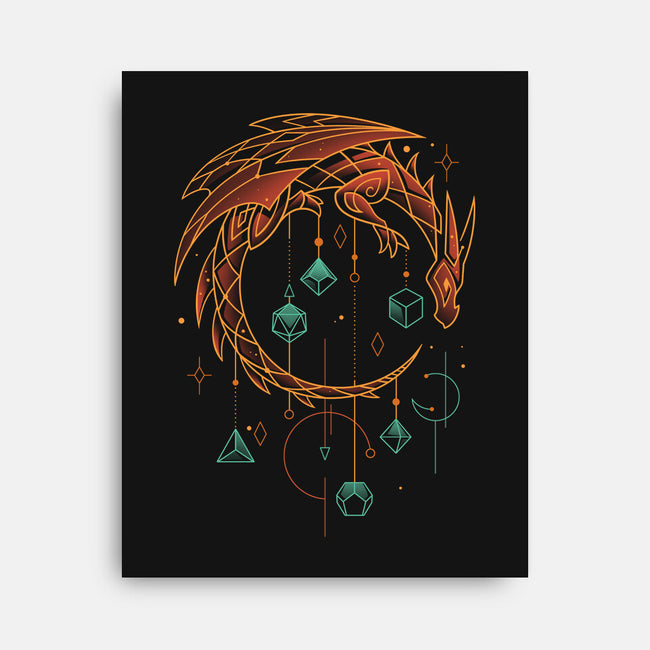 Draconic Dice Keeper-none stretched canvas-Snouleaf