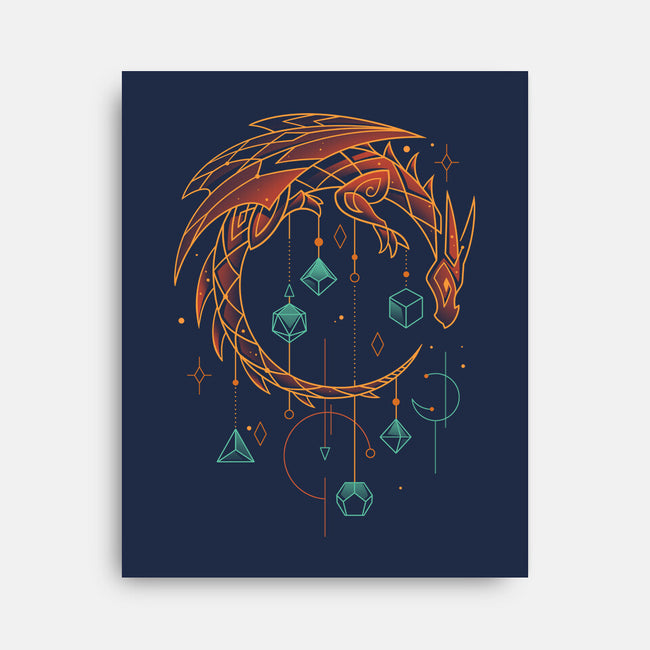 Draconic Dice Keeper-none stretched canvas-Snouleaf